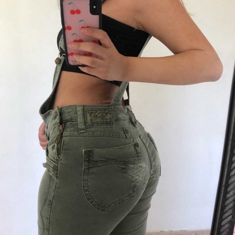 ROBINS JEAN’S Green Capri Overalls *NEW*